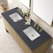 James Martin Vanities Hudson 60in Double Vanity, Light Natural Oak w/ 3 CM Charcoal Soapstone Top 435-V60D-LNO-3CSP - alternate 5